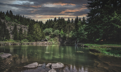 Bergsee an der Ebertswiese / Thüringer Wald