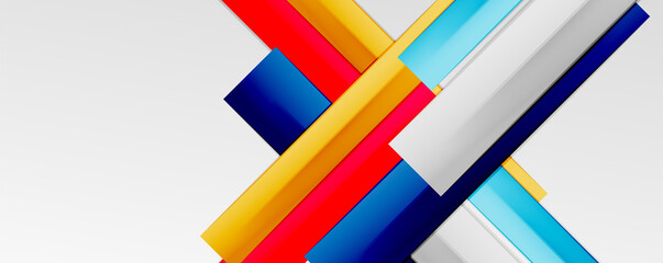 Color abstract lines trendy geometric background for business or technology presentation, internet poster or web brochure cover, wallpaper