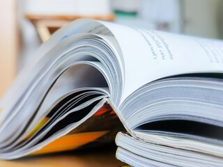 stack of magazines