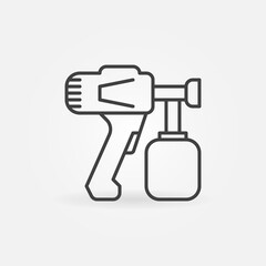 Paint Sprayer vector concept icon in thin line style
