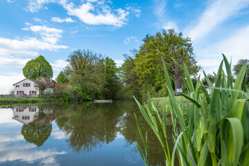 Fossa Carolina der Karlsgraben, ein technisches Kulturdenkmal bei der Ortschaft Graben © Gerhard