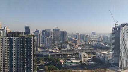 city skyline in Bangkok