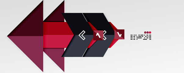 Shiny color triangles and geometric shapes vector abstract background