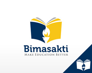 Education Logo. Leadership and Book Logo design Vector