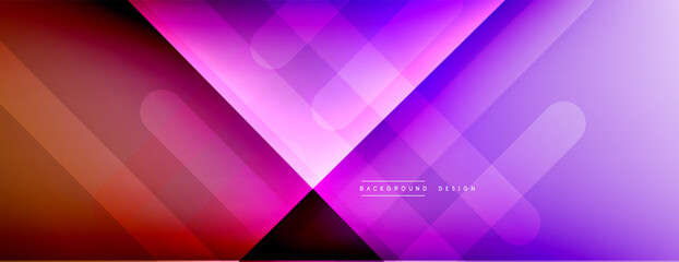 Dynamic lines abstract background. 3D shadow effects and fluid gradients. Modern overlapping forms