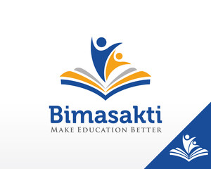 Education Logo. Leadership and Book Logo design Vector