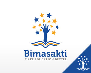 Education Logo. Leadership and Book Logo design Vector