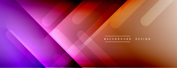 Dynamic lines abstract background. 3D shadow effects and fluid gradients. Modern overlapping forms