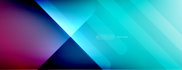 Dynamic lines abstract background. 3D shadow effects and fluid gradients. Modern overlapping forms