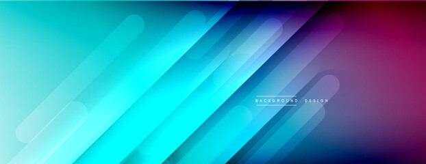 Dynamic lines abstract background. 3D shadow effects and fluid gradients. Modern overlapping forms