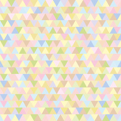 Seamless triangle pattern. Abstract geometric texture of the surface. Cute background. Light colors