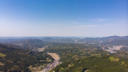 蕨野の棚田ドローン撮影, 佐賀観光