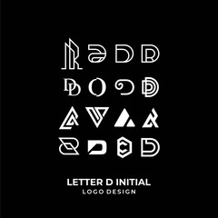 Modern and clean logo about the letter D in various shapes.
EPS 10, Vector.