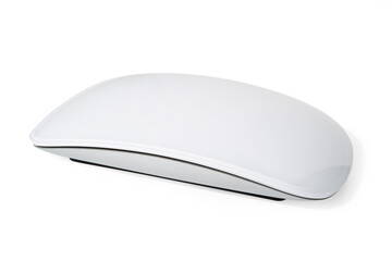 white wireless mouse isolated on white background