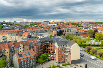 Fototapeta na wymiar Aarhus, Denmark, 19-05-2021 View of the city