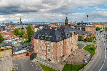 Fototapeta na wymiar Aarhus, Denmark, 19-05-2021 View of the city. Here is the courthouse