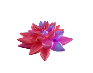 3d render of a cartoon flower