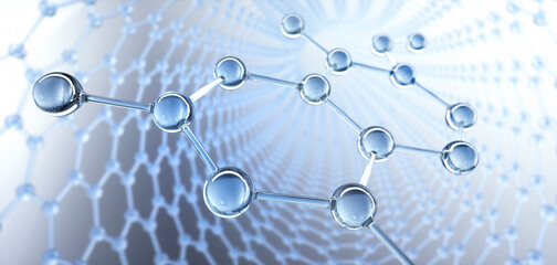 Transparente Molekülstruktur - Nanotechnologie	