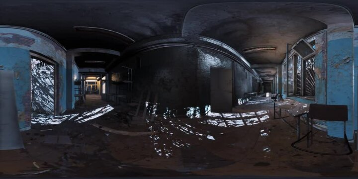 VR360 view of abandoned soviet base