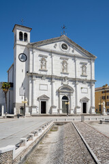 Fototapeta na wymiar Most Holy Redeemer Church in Palmanova, Italy