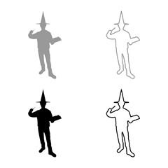 Wizard holds magic wand trick book Waving Sorcery concept Magician Sorcerer Fantasy person Warlock man in robe with magical stick Witchcraft in hat mantle Mage conjure Mystery idea Enchantment 