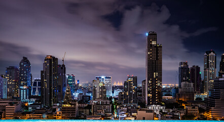 Fototapeta premium the panorama picture of the city landscape.