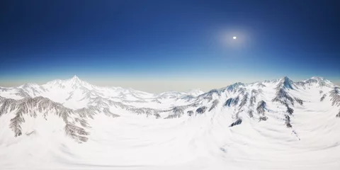 Schapenvacht deken met patroon Cho Oyu VR 360 camera on the Tops of the Mountains