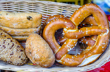 typical german small bread - roll