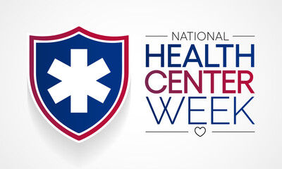 Fototapeta premium National health Center week is observed every year during August, to raise awareness about the mission and accomplishments of America's health centers over the past five decades. Vector illustration.
