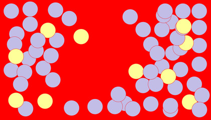 Contemporary poster, cover background template design. Abstract circular geometric shapes composition. Trendy conceptual illustration. Creative minimalist artistic. Graphic resource, wall decoration.