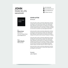 Modern Resume cover Design