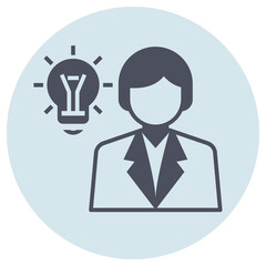 Glyph icon for idea.