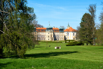 Fototapeta na wymiar Lany park and castle, place to visit and relax 
