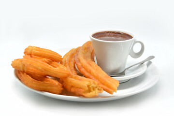 churros con chocolate