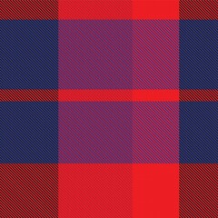 Red Asymmetric Plaid textured Seamless Pattern