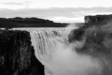 Dettifoss waterfall Iceland the most powerful waterfall in Europe