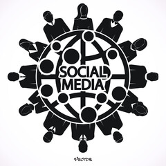 social network vector logo design template. people or friendship icon
