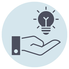 Glyph icon for idea.