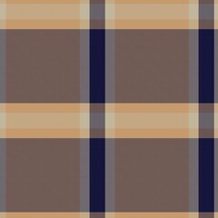 Brown Asymmetric Plaid textured Seamless Pattern