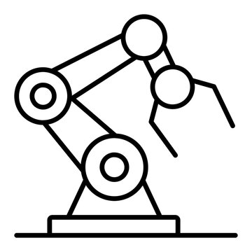 a ar , icon of robotic arm