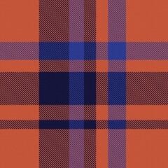 Brown Asymmetric Plaid textured Seamless Pattern