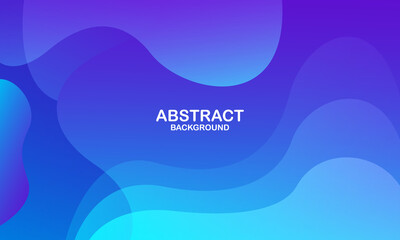 Liquid wave background with blue color background. Fluid wavy shapes. Eps10 vector