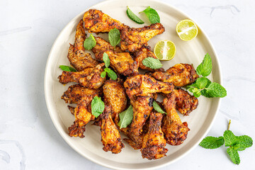 Baked Chicken Wings, Pub Food, Party Food, Chicken Appetizer

