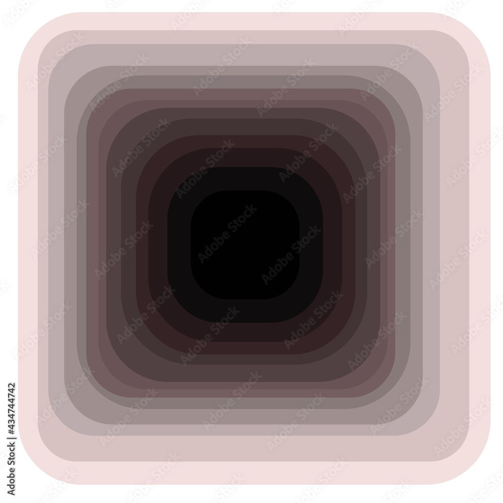 Poster white tonnel rounded shapes. dark inside and looks like bottomless.