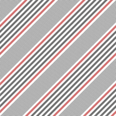Stripe pattern seamless in black, red, white. Herringbone textured stripes for spring autumn dress, skirt, shirt, mattress, bed sheet, duvet cover, other modern fashion or home fabric print.
