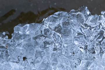 blue ice texture background