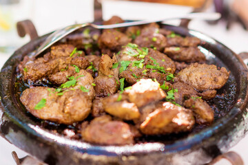 Fried liver 