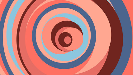 Circles Pattern Intersecting with Warm Colour Background