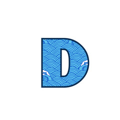 Initial letter D logo vector design template