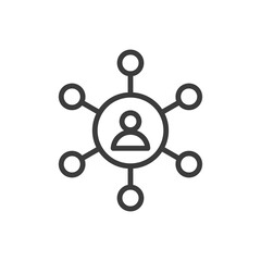 Business relationship or communication concept. Partnership concept icon on white background.